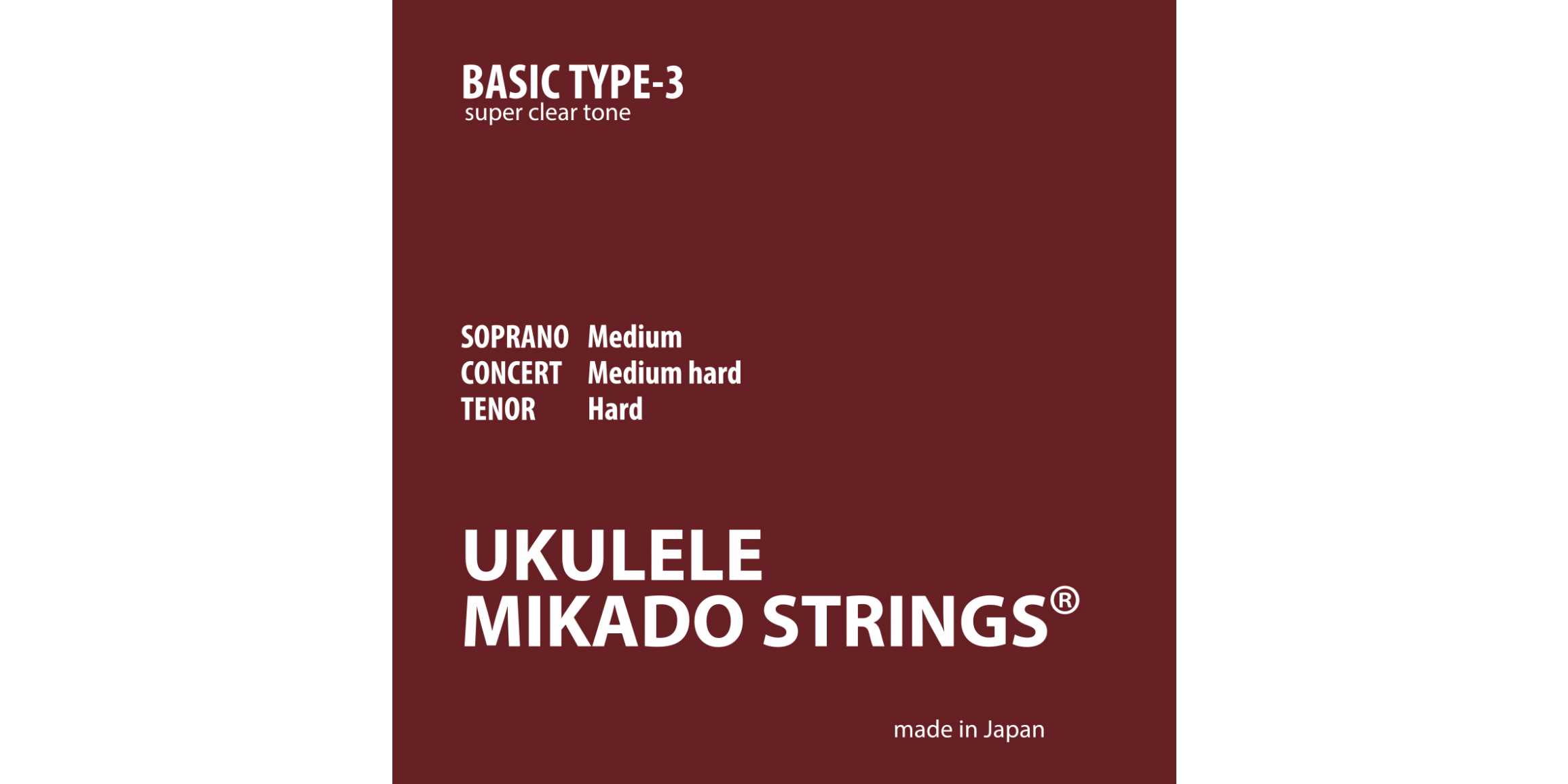 MIKADO STRINGS[BASIC TYPE-3] | BASIC | 商品一覧 | 【公式】ウクレレ弦とアトマイザーのウェブショップ ...